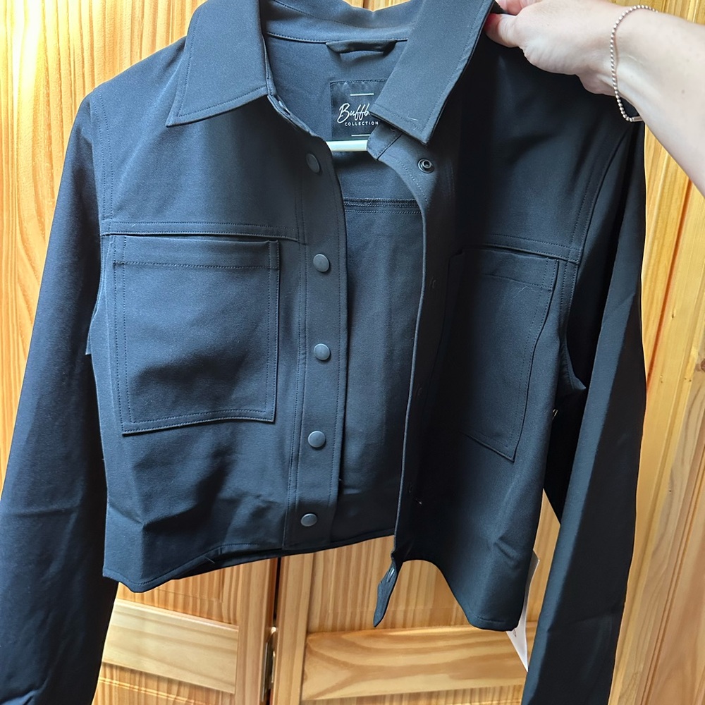 BuffBunny Black Snap Crop Jacket